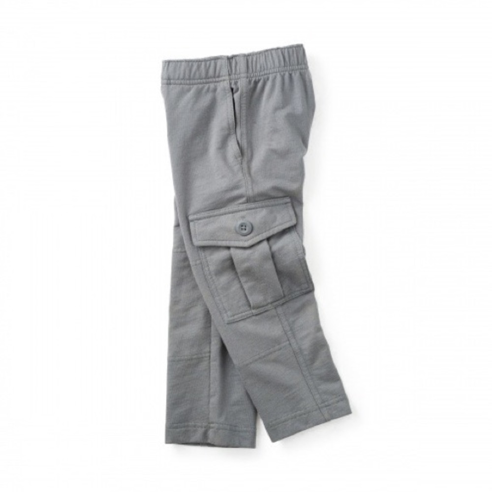 TEA COLLECTION French Terry Cargo Pants Thunder Grey Size 2T Cotton